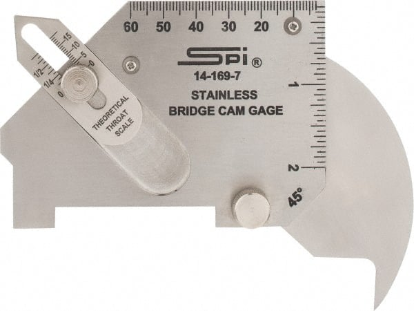 SPI 14-169-7 1/8 to 3/4 Inch Stainless Steel Bridge Cam Gage 