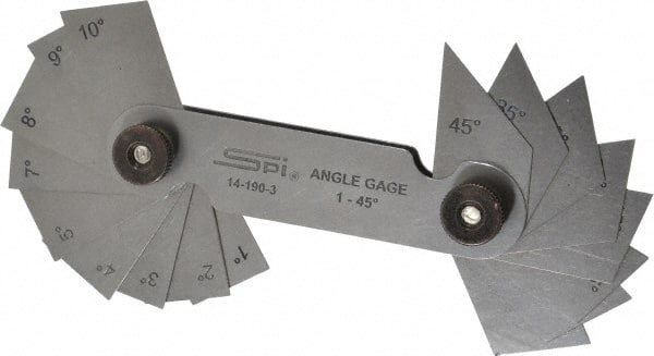 gazechimp Steel Angle Gage Set Inspection Gauge Machinist Tool 26pcs 0.010-0.500