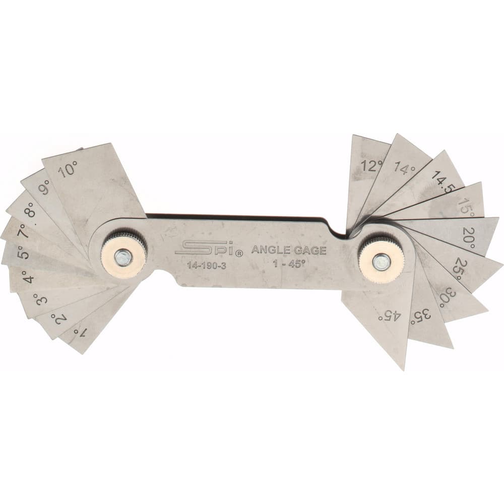 20 Piece Spring Steel Angle Gage Set