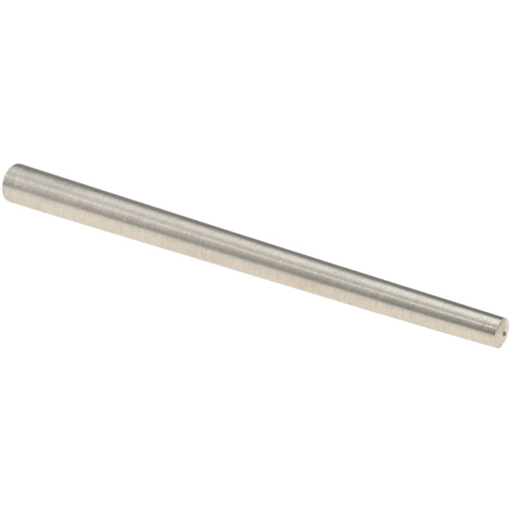 Size 3, 0.1566" Small End Diam, 0.219" Large End Diam, Passivated Stainless Steel Taper Pin