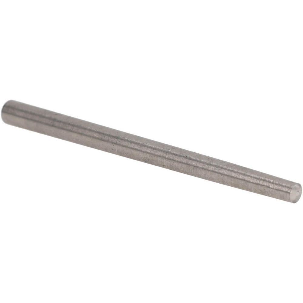 Size 5, 0.2058" Small End Diam, 0.289" Large End Diam, Passivated Stainless Steel Taper Pin