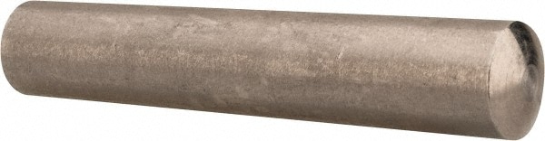 Size 8, 0.44" Small End Diam, 0.492" Large End Diam, Passivated Stainless Steel Taper Pin