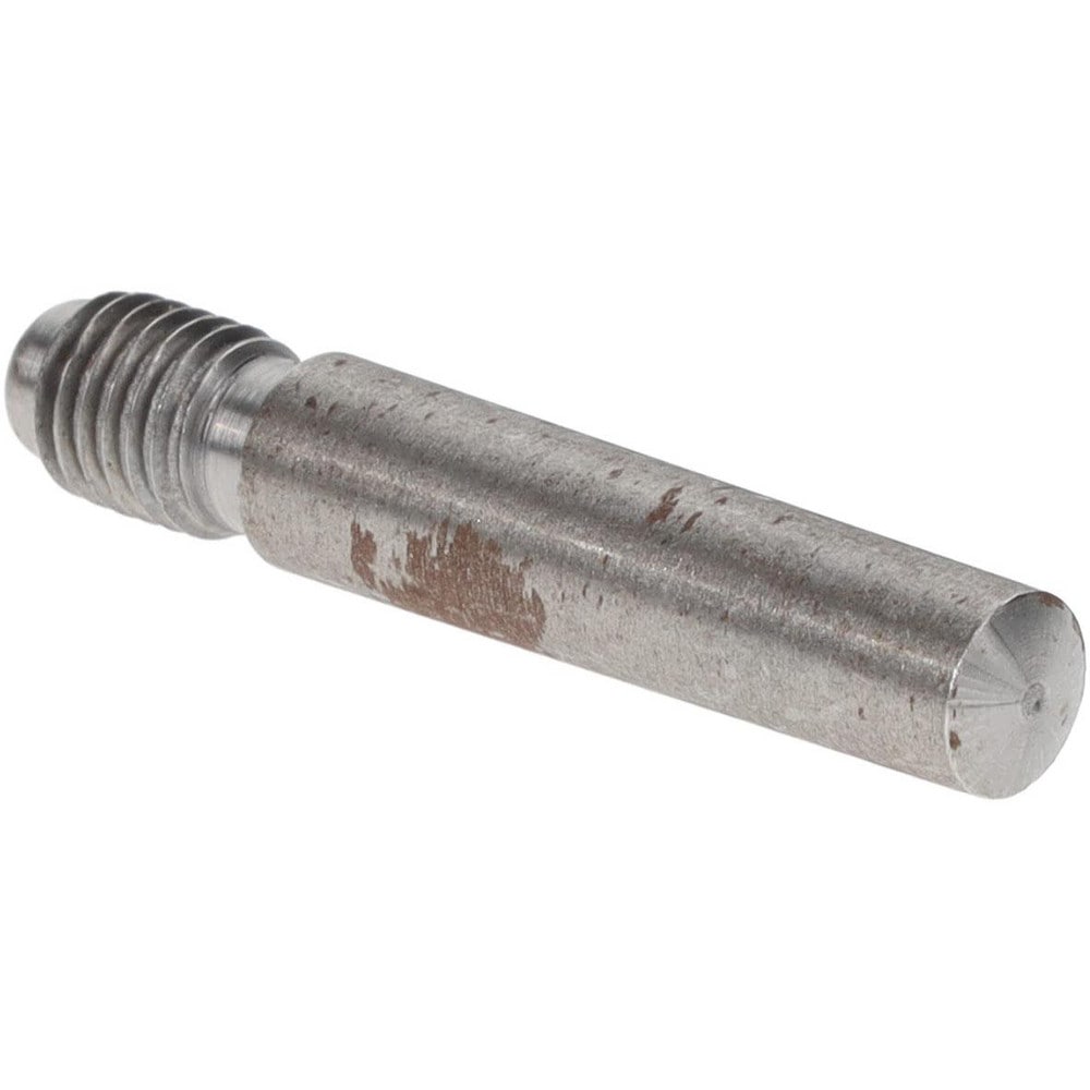 Size 4, 0.248" Large End Diam, Uncoated Steel 1/4-28 Threaded Taper Pin