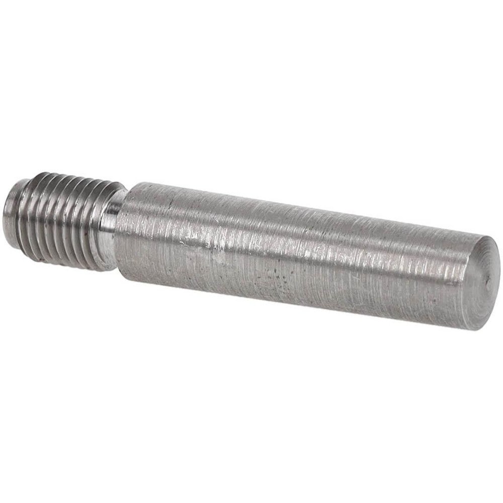 Size 7, 0.407" Large End Diam, Uncoated Steel 3/8-24 Threaded Taper Pin