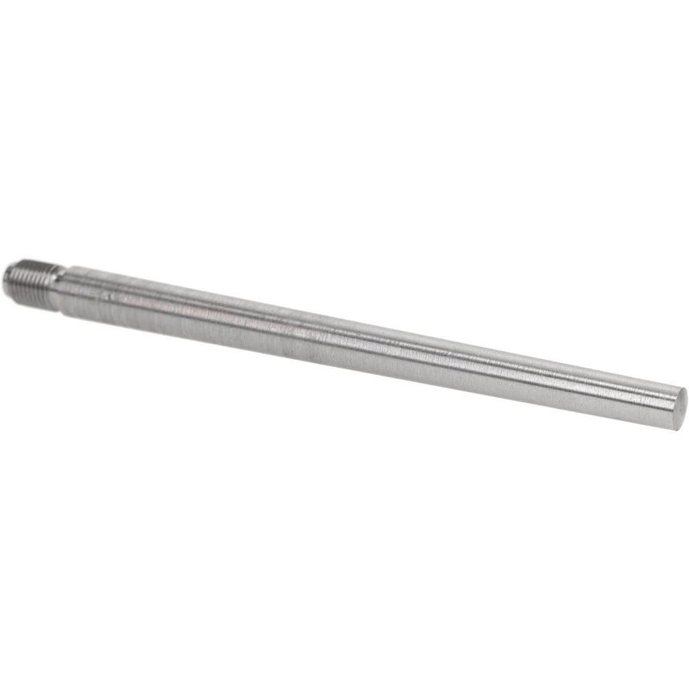 Size 7, 0.407" Large End Diam, Uncoated Steel 3/8-24 Threaded Taper Pin
