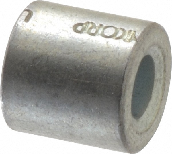 Round Circuit Board Spacer: #4 Screw, 1/4" OAL, 0.116" ID, 1/4" OD, Steel