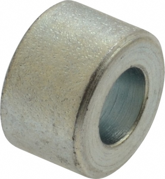 Round Circuit Board Spacer: 1/4" Screw, 5/16" OAL, 0.257" ID, 1/2" OD, Steel