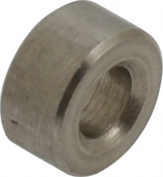Round Circuit Board Spacer: #4 Screw, 1/8" OAL, 0.116" ID, 1/4" OD, Stainless Steel