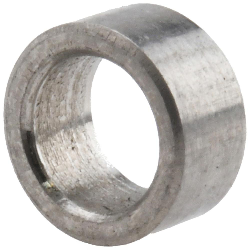 Round Circuit Board Spacer: #8 Screw, 1/8" OAL, 0.171" ID, 1/4" OD, Stainless Steel - Grade 18-8 & 303, QQ-S-763, Uncoated