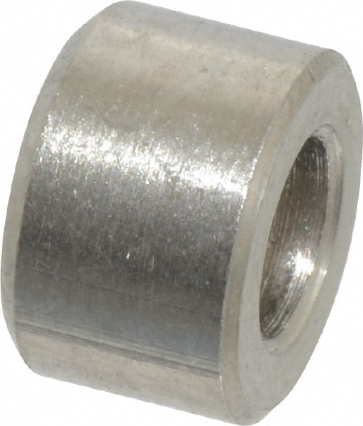 Round Circuit Board Spacer: #10 Screw, 1/4" OAL, 0.194" ID, 3/8" OD, Stainless Steel