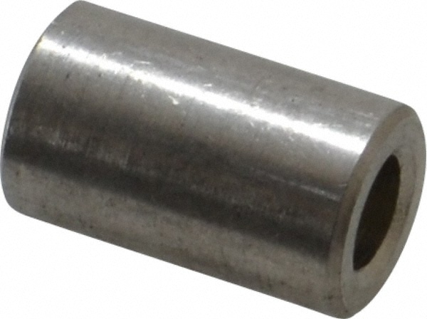 Round Circuit Board Spacer: #10 Screw, 5/8" OAL, 0.194" ID, 3/8" OD, Stainless Steel