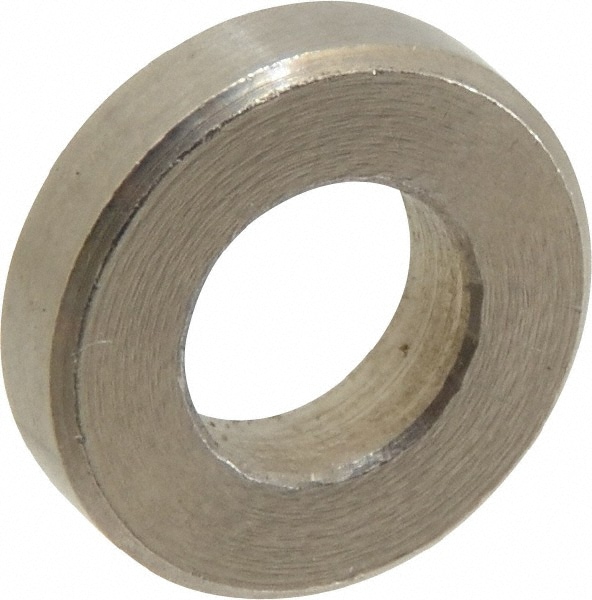 Round Circuit Board Spacer: 1/4" Screw, 1/8" OAL, 0.257" ID, 1/2" OD, Stainless Steel