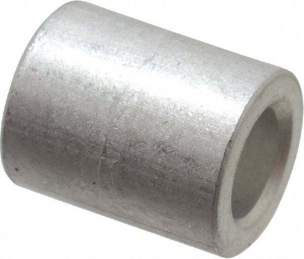 Round Circuit Board Spacer: #6 Screw, 5/16" OAL, 0.141" ID, 1/4" OD, Aluminum