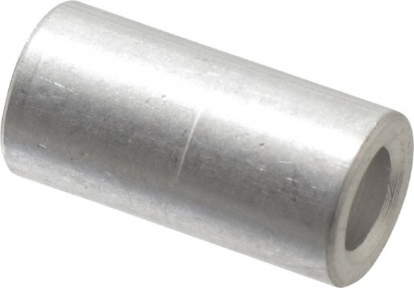 Round Circuit Board Spacer: #6 Screw, 1/2" OAL, 0.141" ID, 1/4" OD, Aluminum