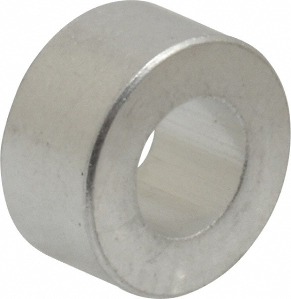 Round Circuit Board Spacer: #10 Screw, 3/16" OAL, 0.194" ID, 3/8" OD, Aluminum