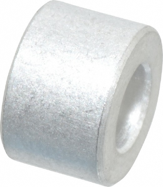 Round Circuit Board Spacer: #10 Screw, 1/4" OAL, 0.194" ID, 3/8" OD, Aluminum