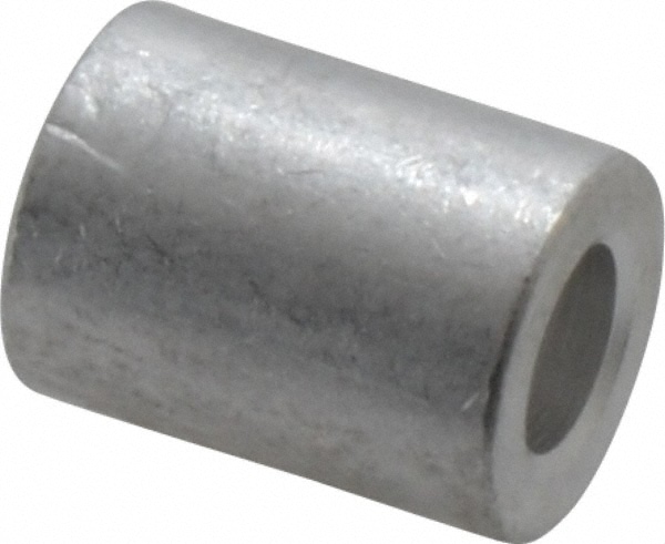 Round Circuit Board Spacer: #10 Screw, 1/2" OAL, 0.194" ID, 3/8" OD, Aluminum