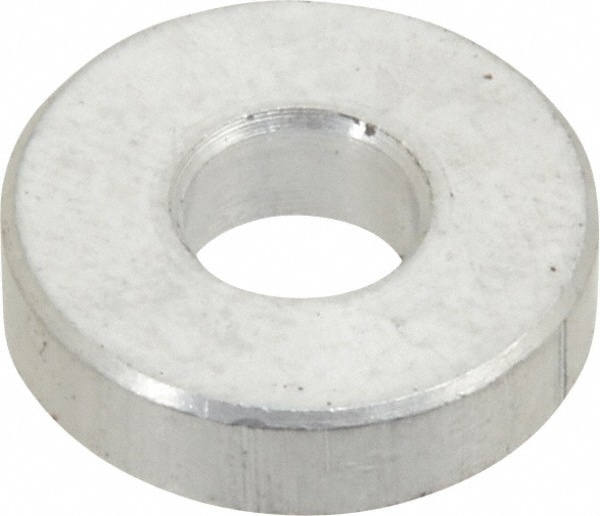 Round Circuit Board Spacer: #10 Screw, 1/8" OAL, 0.194" ID, 1/2" OD, Aluminum
