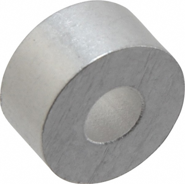 Round Circuit Board Spacer: #10 Screw, 1/4" OAL, 0.194" ID, 1/2" OD, Aluminum