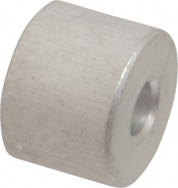 Round Circuit Board Spacer: #8 Screw, 3/8" OAL, 0.171" ID, 1/2" OD, Aluminum