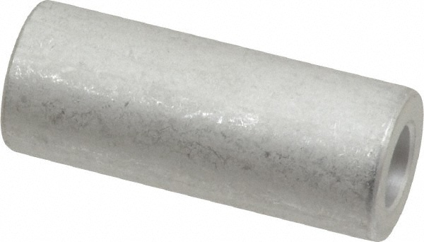 Round Circuit Board Spacer: 1/4" Screw, 1-1/4" OAL, 0.257" ID, 1/2" OD, Aluminum
