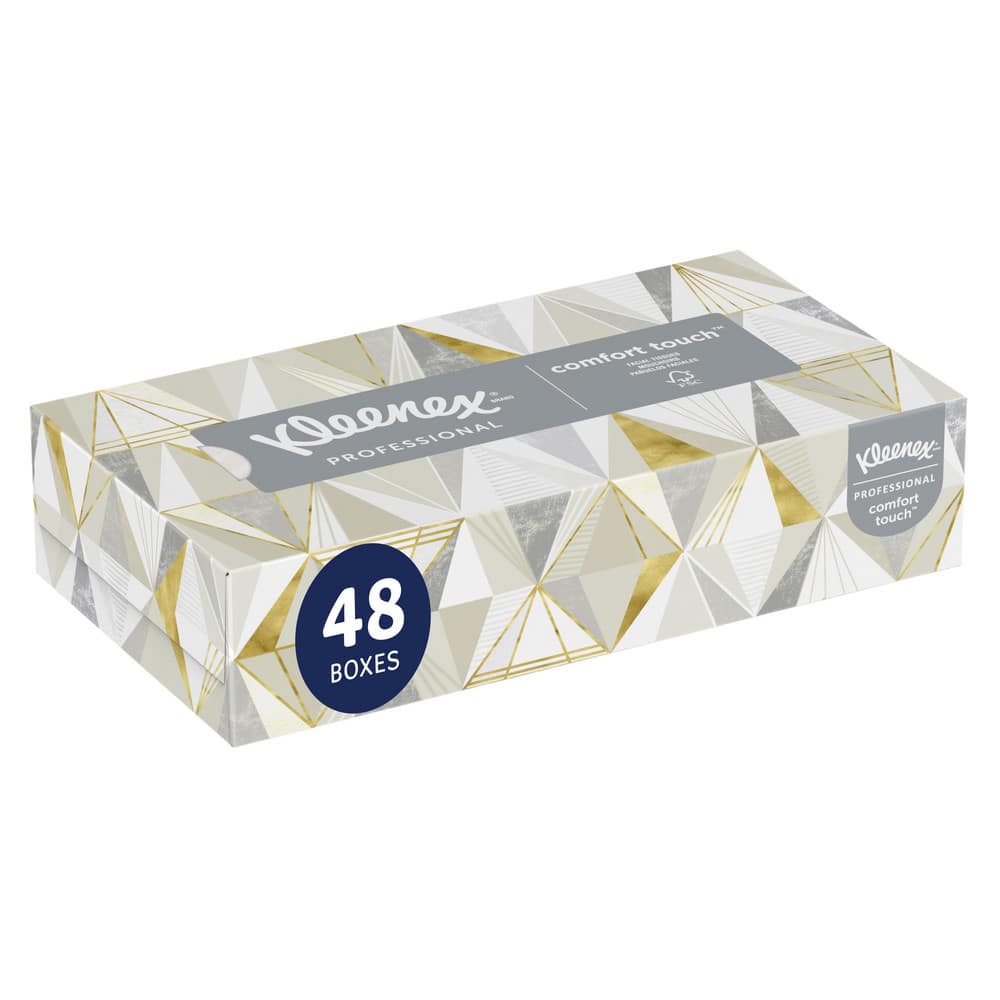 Kleenex Facial Tissue for Business (21606), Flat Tissue Boxes