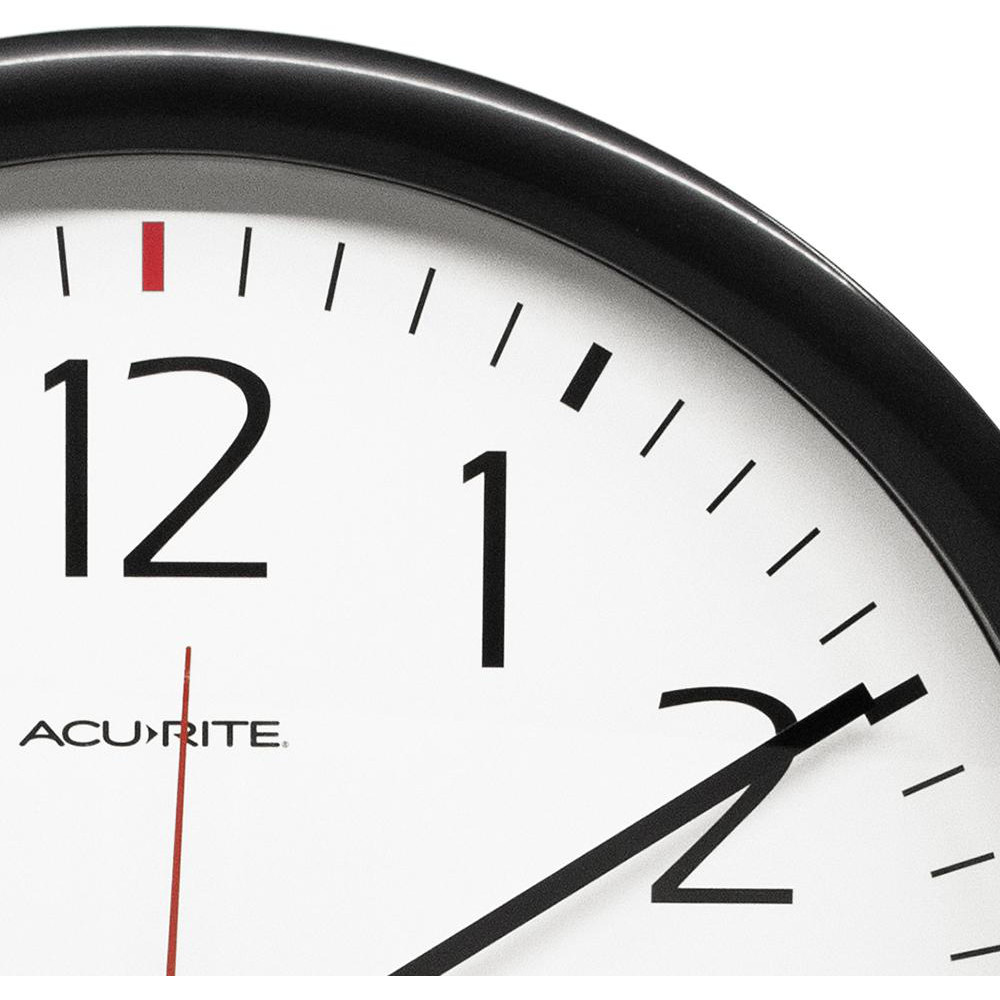 AcuRite Clocks & MultiFunction Clocks; Type Analog; Color White