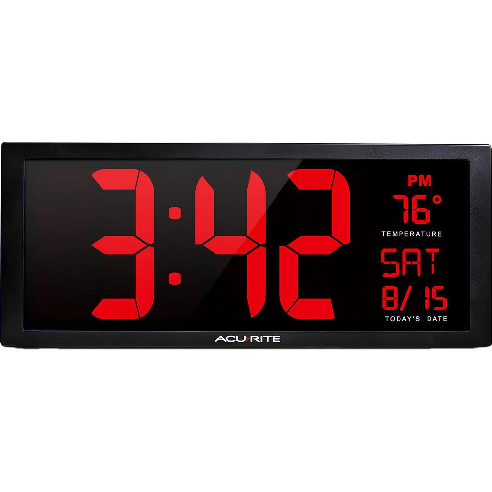 AcuRite - Clocks & Multi-Function Clocks; Type: Digital; Color: Red ...