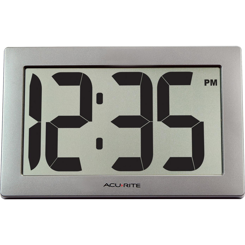 AcuRite Clocks & MultiFunction Clocks; Type Digital; Color Silver