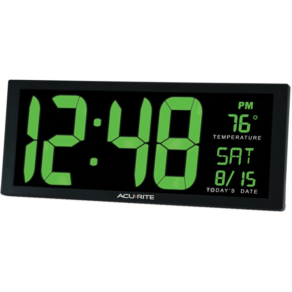 Acurite clocks multi function clocks type digital color black