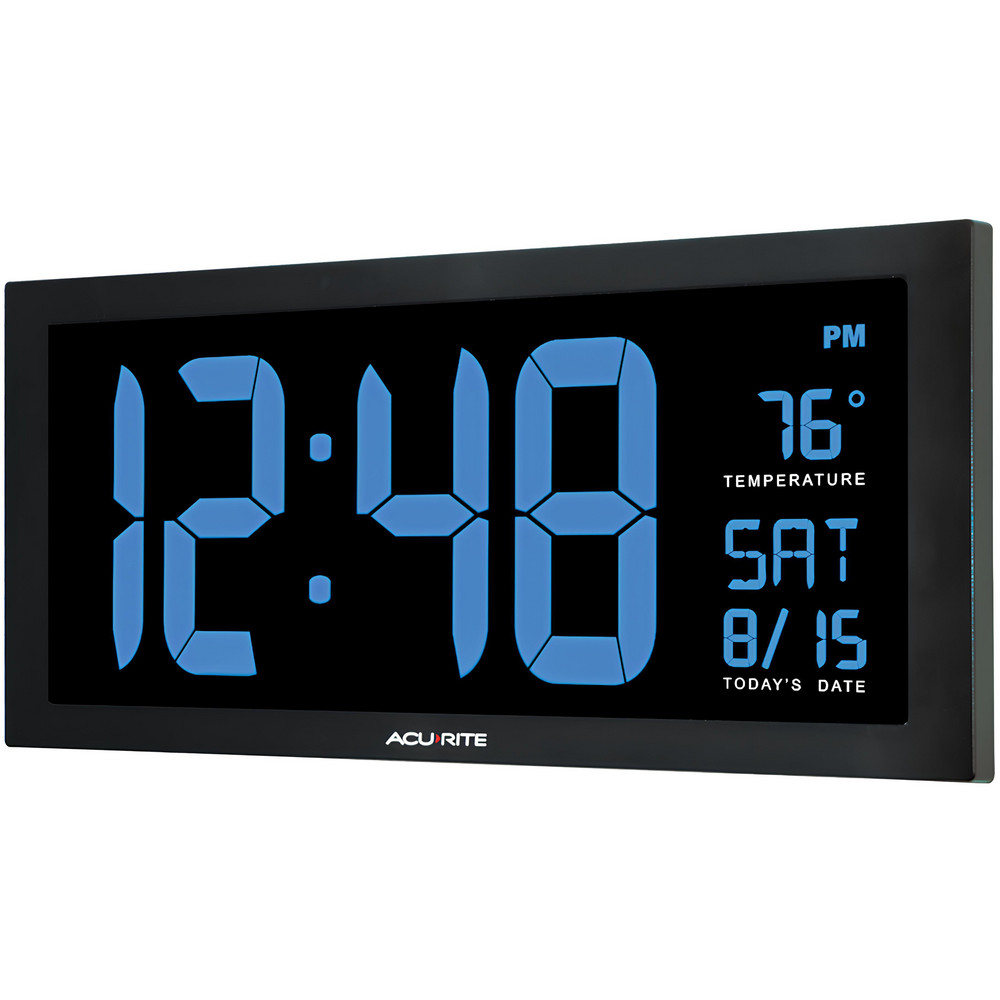 AcuRite - Clocks & Multi-Function Clocks: Type: Digital; Color: Blue ...