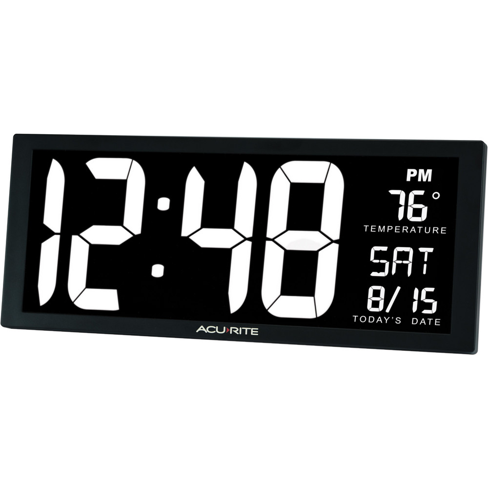 AcuRite Clocks & MultiFunction Clocks; Type Digital; Color White