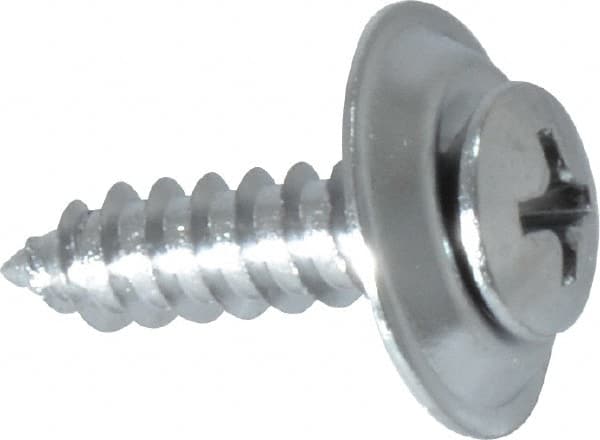 Au-Ve-Co Products 3466 Sheet Metal Screw: #10, Sems Oval Head, Phillips 