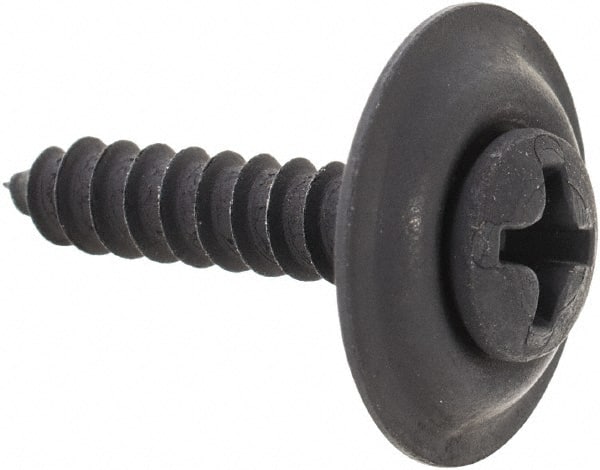 Au-Ve-Co Products 11785 Sheet Metal Screw: #6, Sems Oval Head, Phillips 