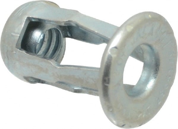 Au-Ve-Co Products 13014 #10-24 UNC Thread, Zinc Plated, Steel, Screwdriver Installed Rivet Nut 