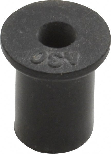 Au-Ve-Co Products 13006 #6-32, 0.452" Diam x 0.062" Thick Flange, Rubber Insulated Rivet Nut 