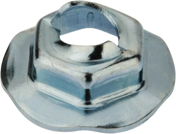 Au-Ve-Co Products 12117 6.3" Hole Diam, 18mm OD, 11mm Width Across Flats Washer Lock Nut 