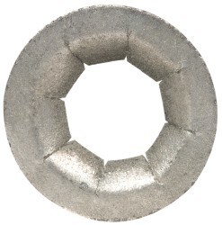 17/32" OD, Spring Steel Push Nut