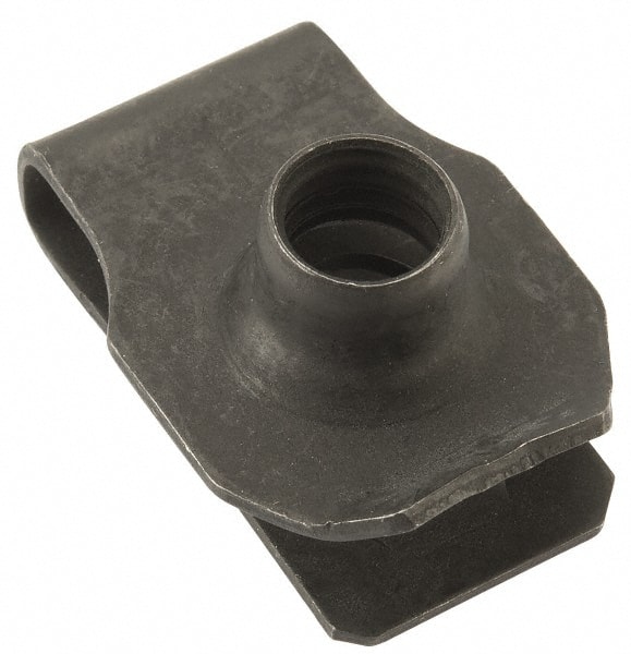 Au-Ve-Co Products 10054 3/8-16 Screw, 0.05 to 0.2" Thick, Spring Steel Extruded Tapped Hole U Nut 