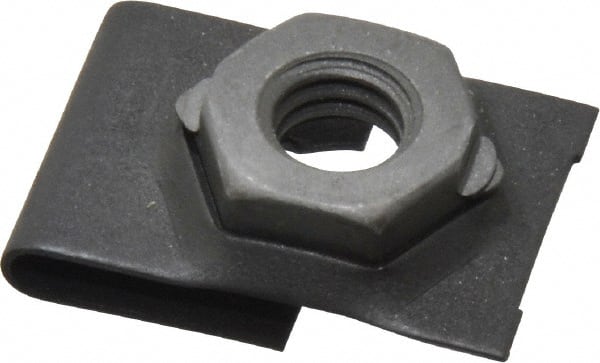 Au-Ve-Co Products 5589 5/16-18 Screw, 0.087 to 0.093" Thick, Spring Steel J Nut Retainer 