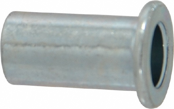 Value Collection 47150 1/4-20, 0.02 to 0.08" Grip, Steel Standard Rivet Nut Image