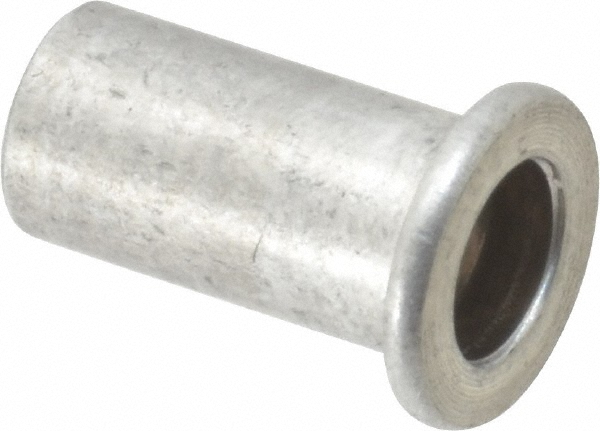 Value Collection 47250 1/4-20, 0.02 to 0.08" Grip, Aluminum Standard Rivet Nut Image