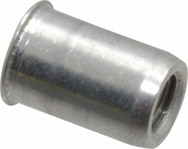 Value Collection 47550 1/4-20, 0.02 to 0.08" Grip, Aluminum Standard Rivet Nut Image