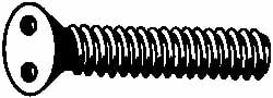 Made in USA 1.1031FS Machine Screw: #10-32 x 1", Flat Head, Spanner Image