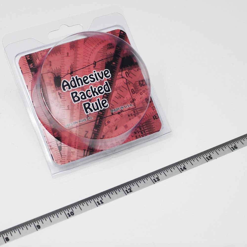 3 Ft. Long x 1/2 Inch Wide, 1/32 Inch Graduation, Silver, Mylar Adhesive Tape Measure
