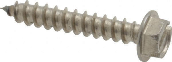 Value Collection R63308242 Sheet Metal Screw: #8, Hex Washer Head, Slotted Image