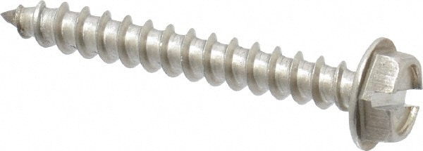 Value Collection R63308482 Sheet Metal Screw: #10, Hex Washer Head, Slotted Image