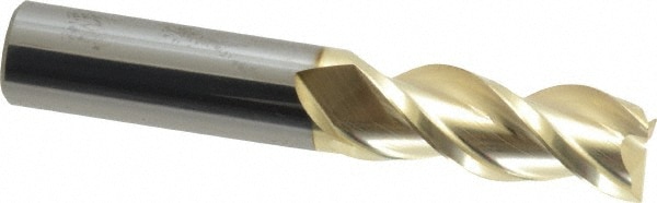 ProMax 109-03216 Square End Mill: 1/2 Dia, 1-1/4 LOC, 1/2 Shank Dia, 3 OAL, 3 Flutes, Solid Carbide Image