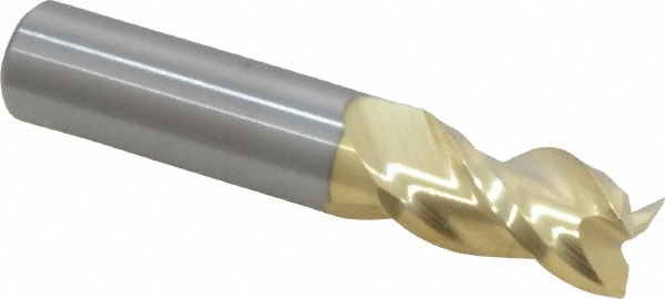 ProMax 109-02426 Square End Mill: 3/8 Dia, 5/8 LOC, 3/8 Shank Dia, 2 OAL, 3 Flutes, Solid Carbide Image