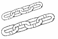 Peerless Chain - 465 Lbs. Load Capacity, Steel Straight Link Machine ...